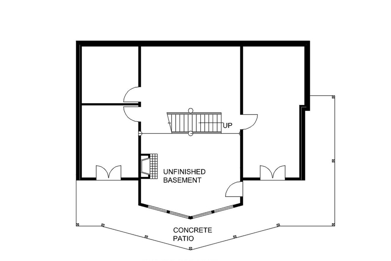 Lodge Style House Plan - 29385 - Basement Floor Plan