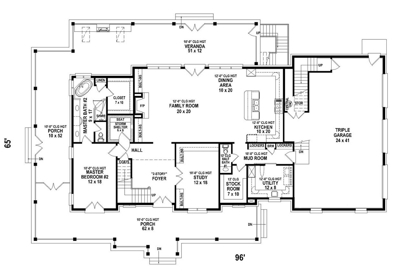 Farmhouse House Plan - 29706 - 1st Floor Plan