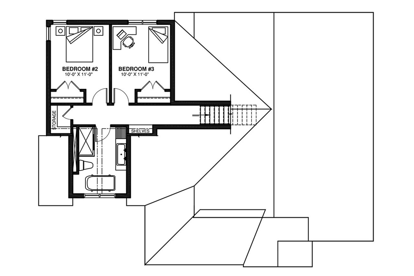 Farmhouse House Plan - Galerno 6 29726 - 2nd Floor Plan