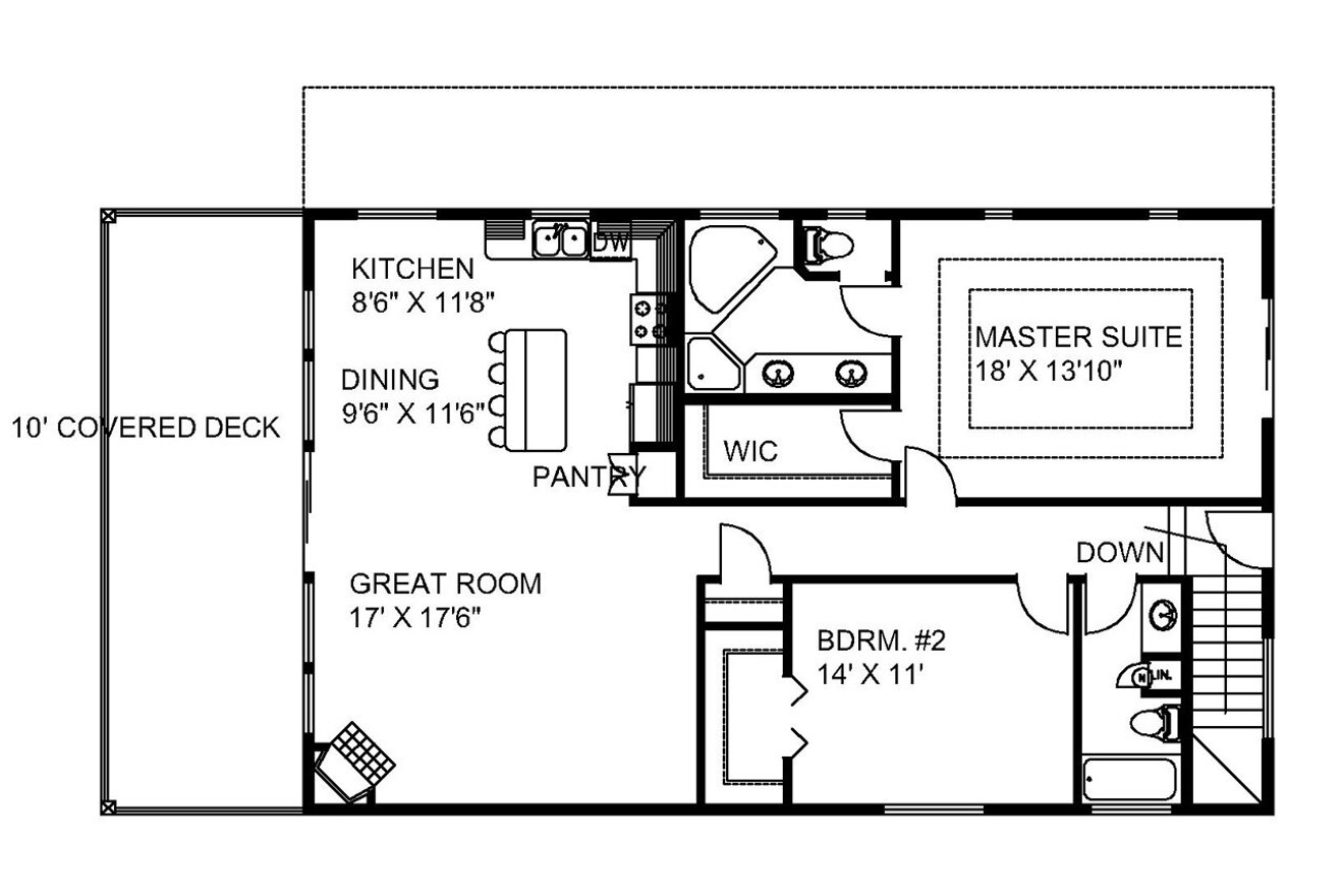 Craftsman House Plan - 29989 - 2nd Floor Plan