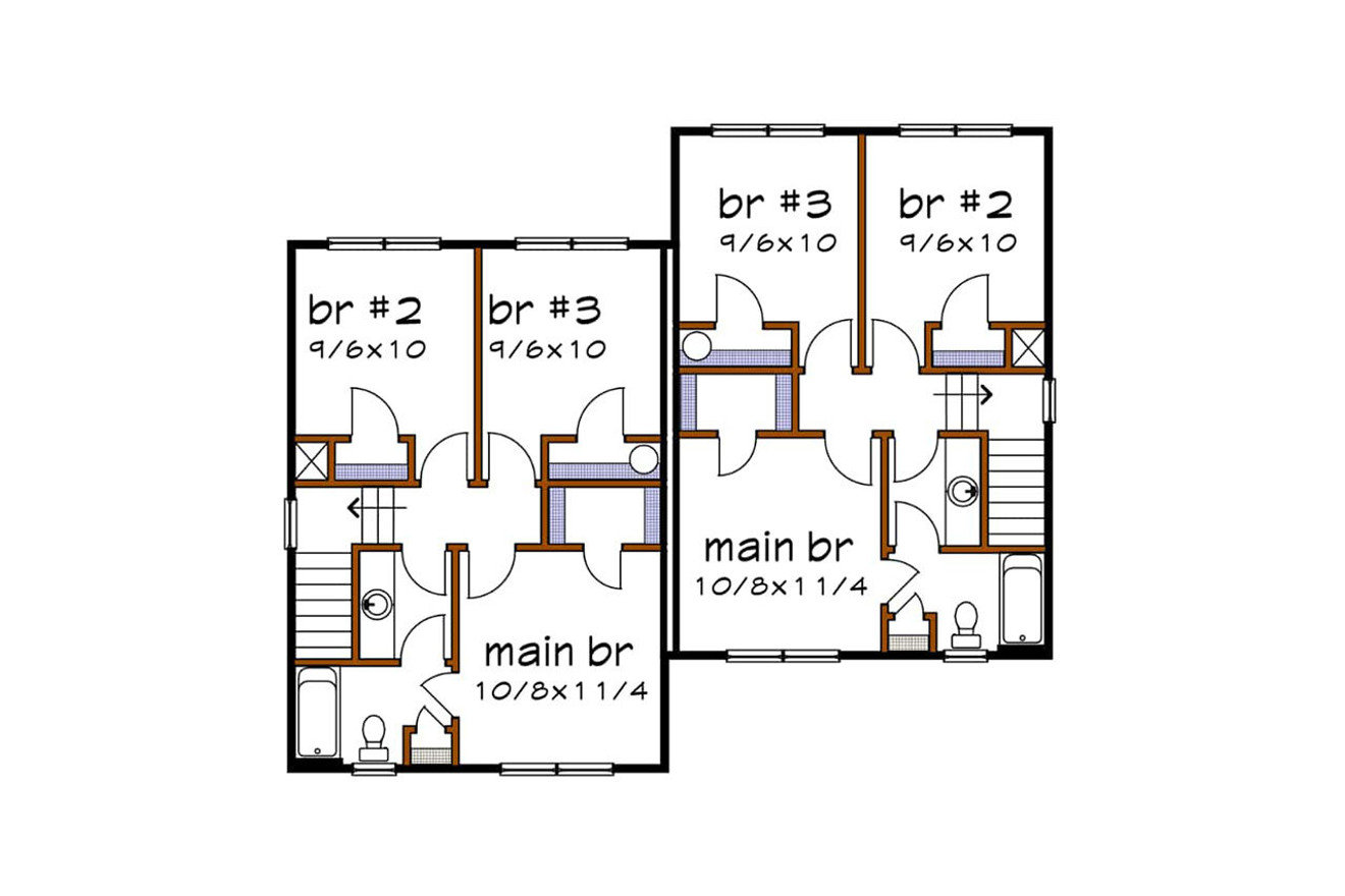 Secondary Image - Country House Plan - 30076 - 2nd Floor Plan