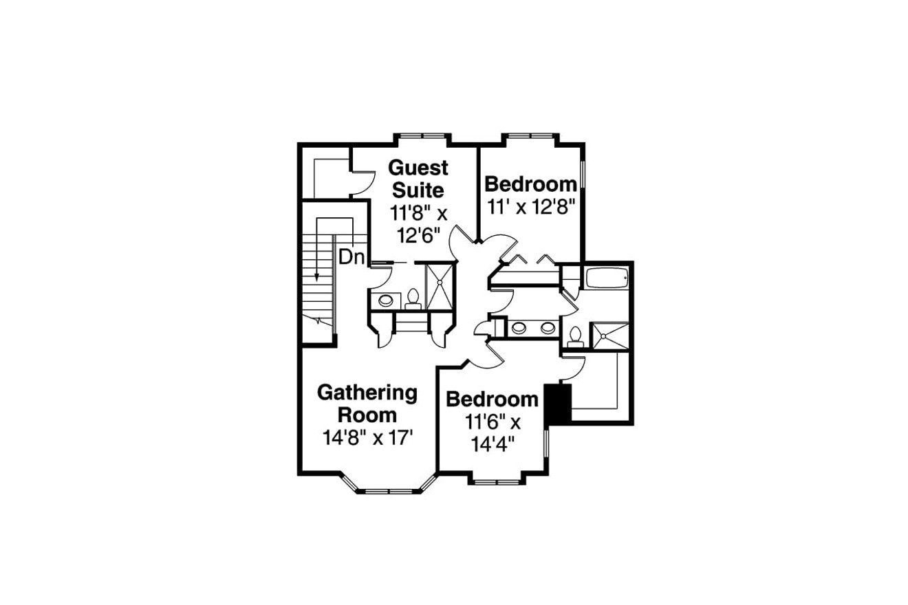 Secondary Image - Traditional House Plan - Masonville 30137 - 2nd Floor Plan