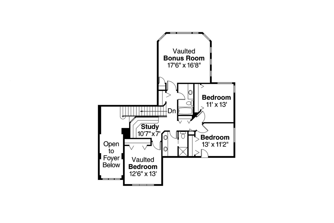 Secondary Image - European House Plan - Balentine 31190 - 2nd Floor Plan