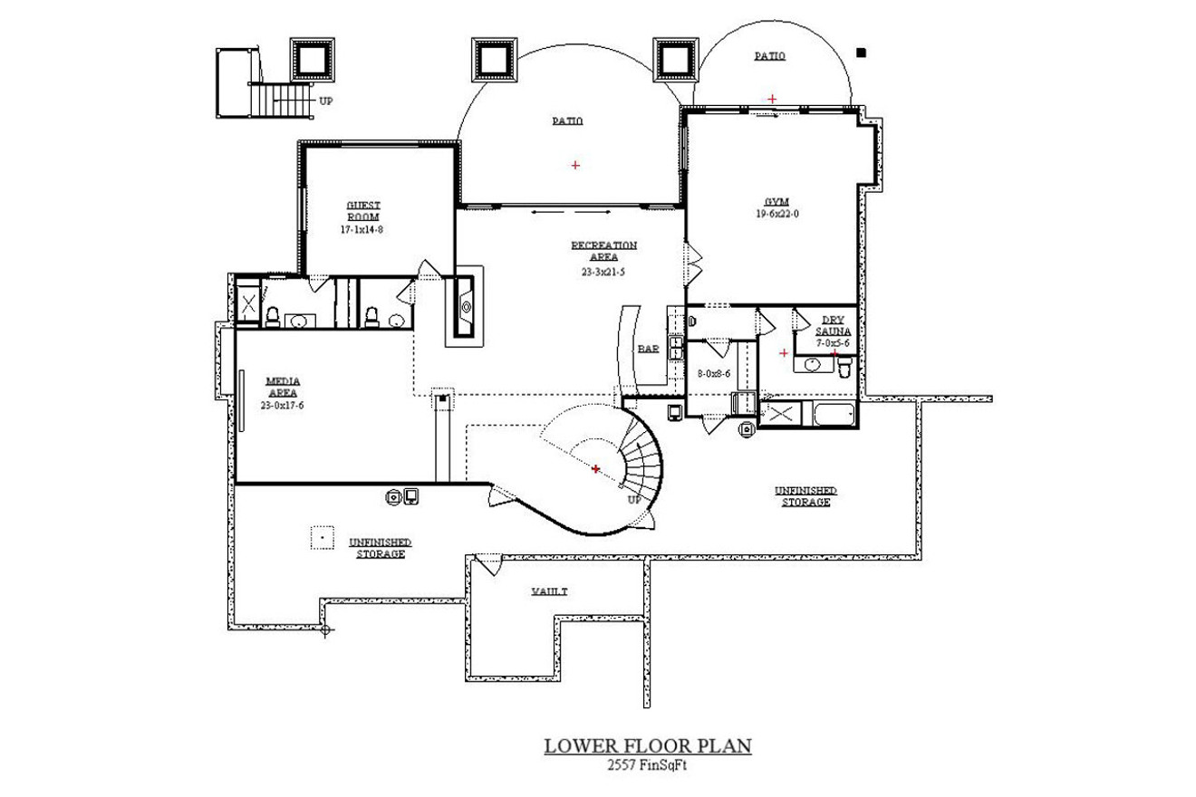 Bungalow House Plan - Walden 31512 - Basement Floor Plan