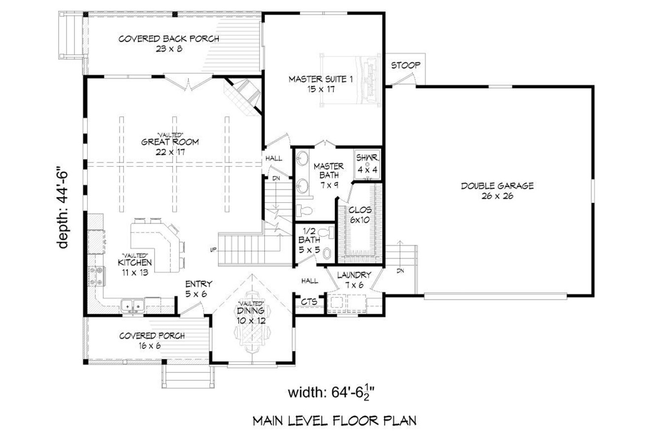 Country House Plan - 31769 - 1st Floor Plan