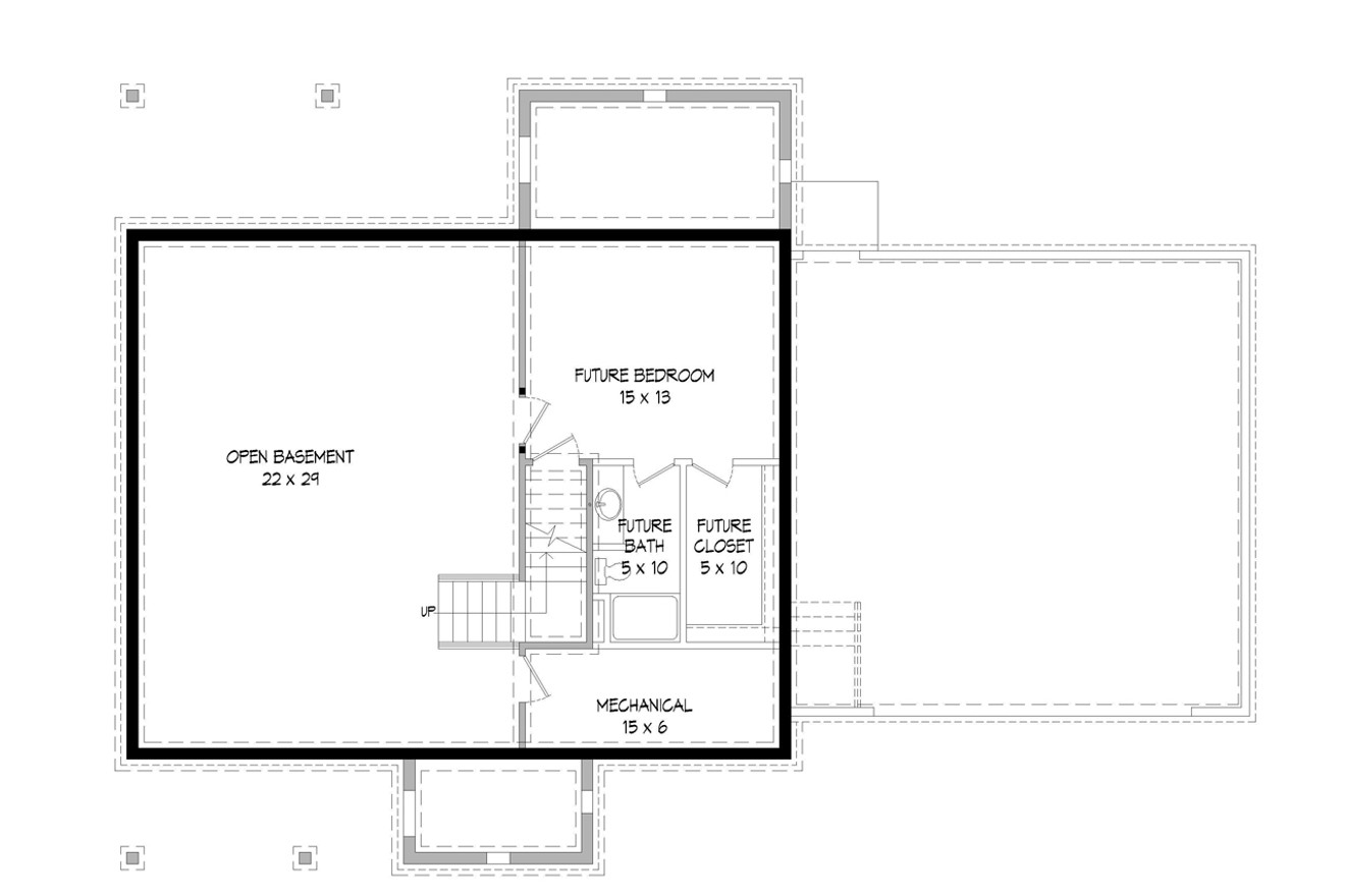 Country House Plan - 31769 - Basement Floor Plan