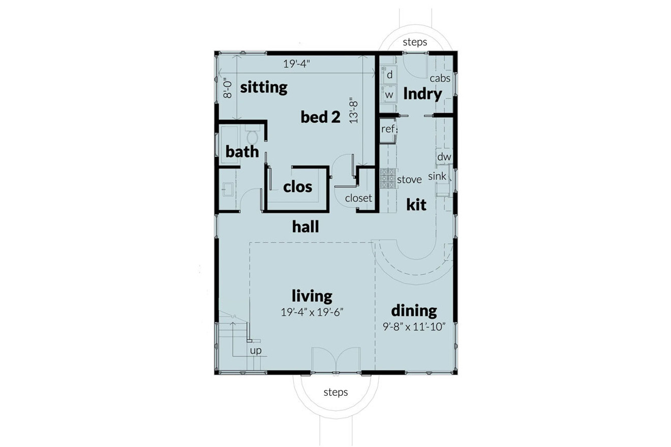 Modern House Plan - Cheval 31793 - 1st Floor Plan
