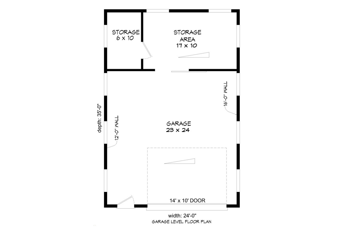 Modern House Plan - Central Point 32289 - 1st Floor Plan