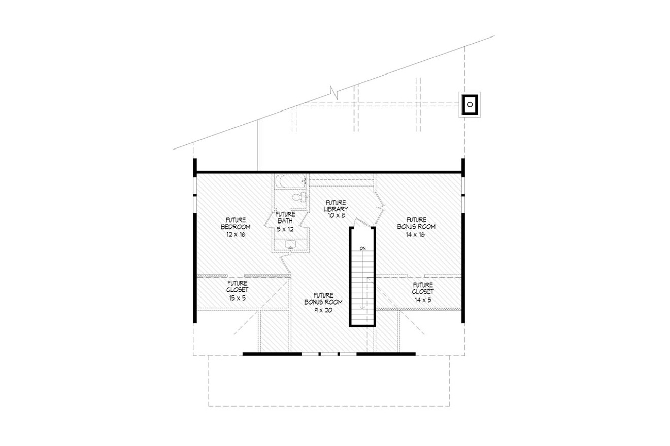 Country House Plan - Lowe Branch 32347 - 2nd Floor Plan