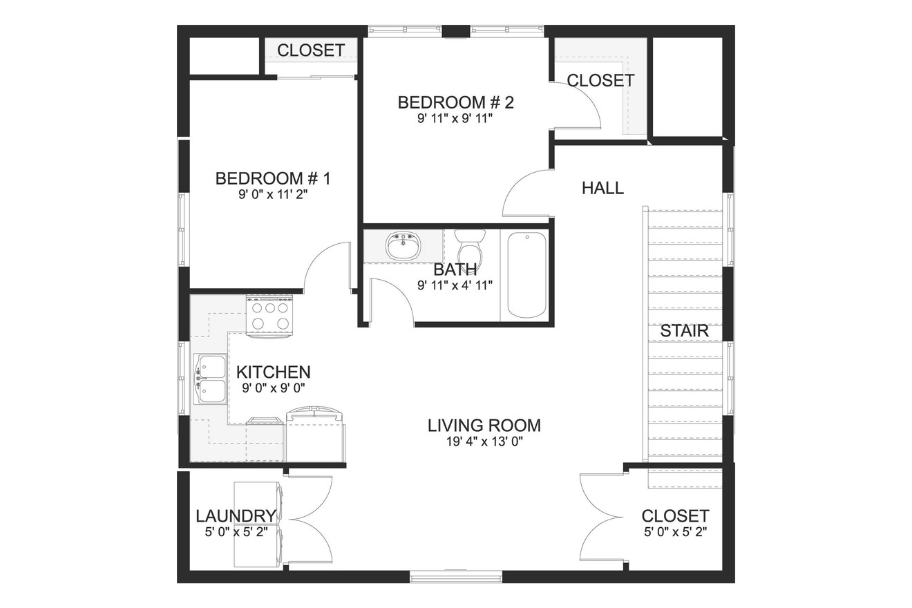 Secondary Image - Craftsman House Plan - Wright 32535 - 2nd Floor Plan