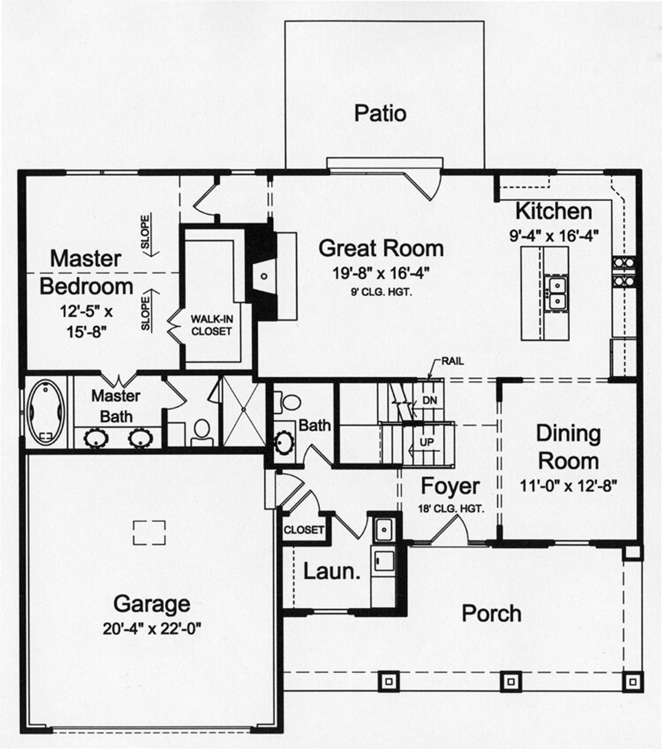 Contemporary House Plan - The Soltaire 33224 - 1st Floor Plan
