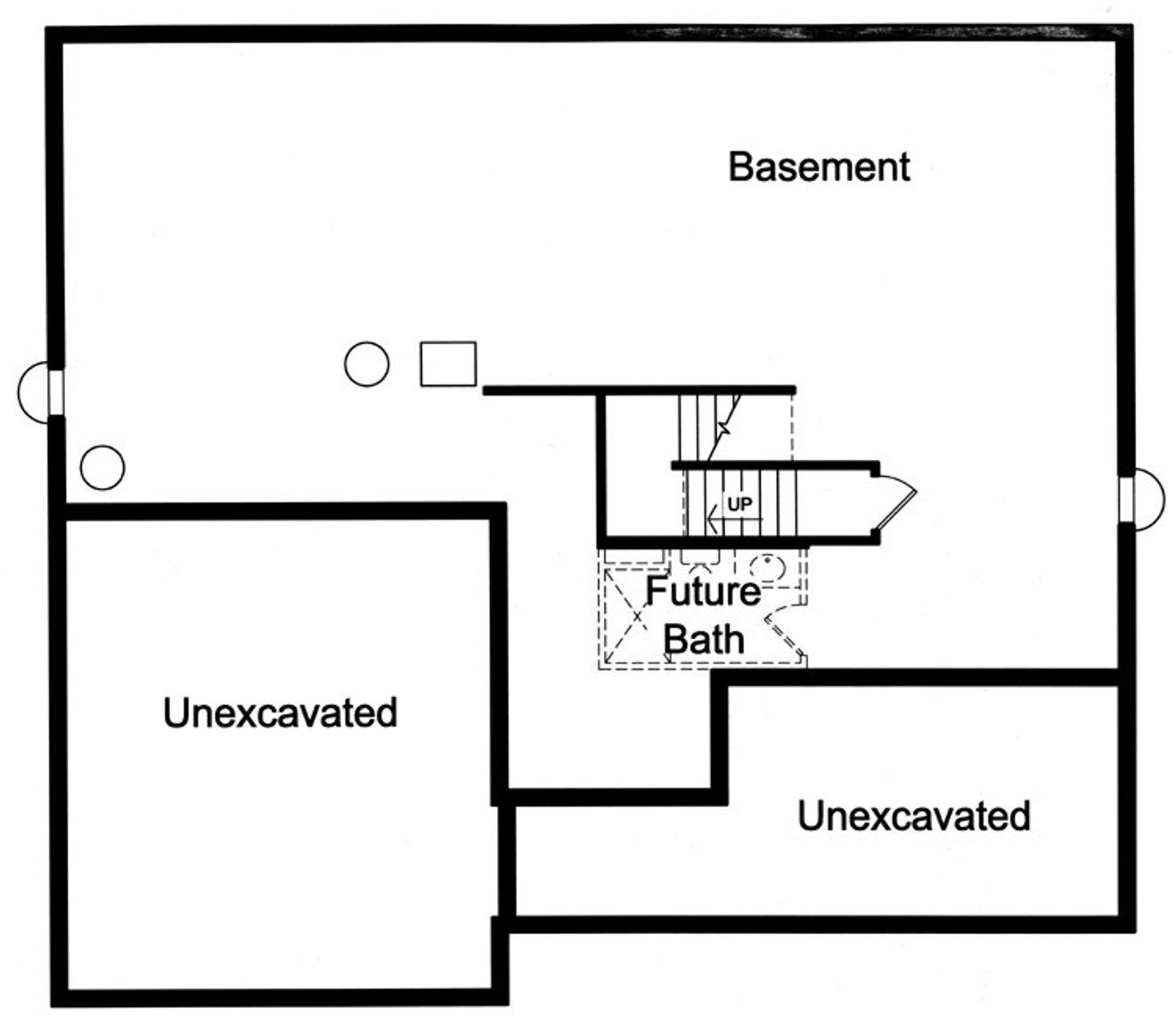 Contemporary House Plan - The Soltaire 33224 - Basement Floor Plan