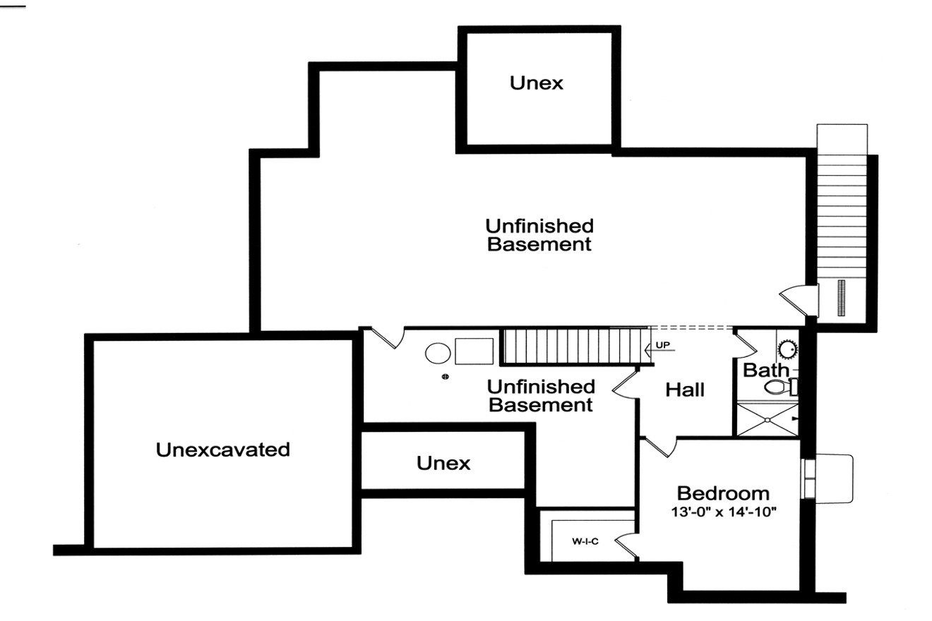 Farmhouse House Plan - Ormonde 33289 - Basement Floor Plan