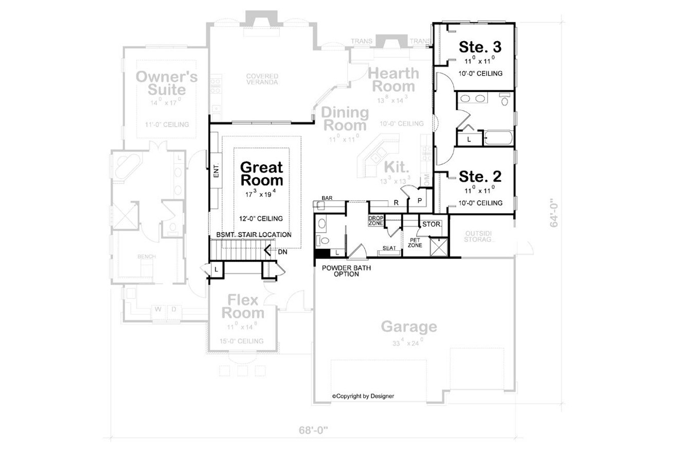 Tuscan House Plan - Underwood 33535 - Optional Floor Plan