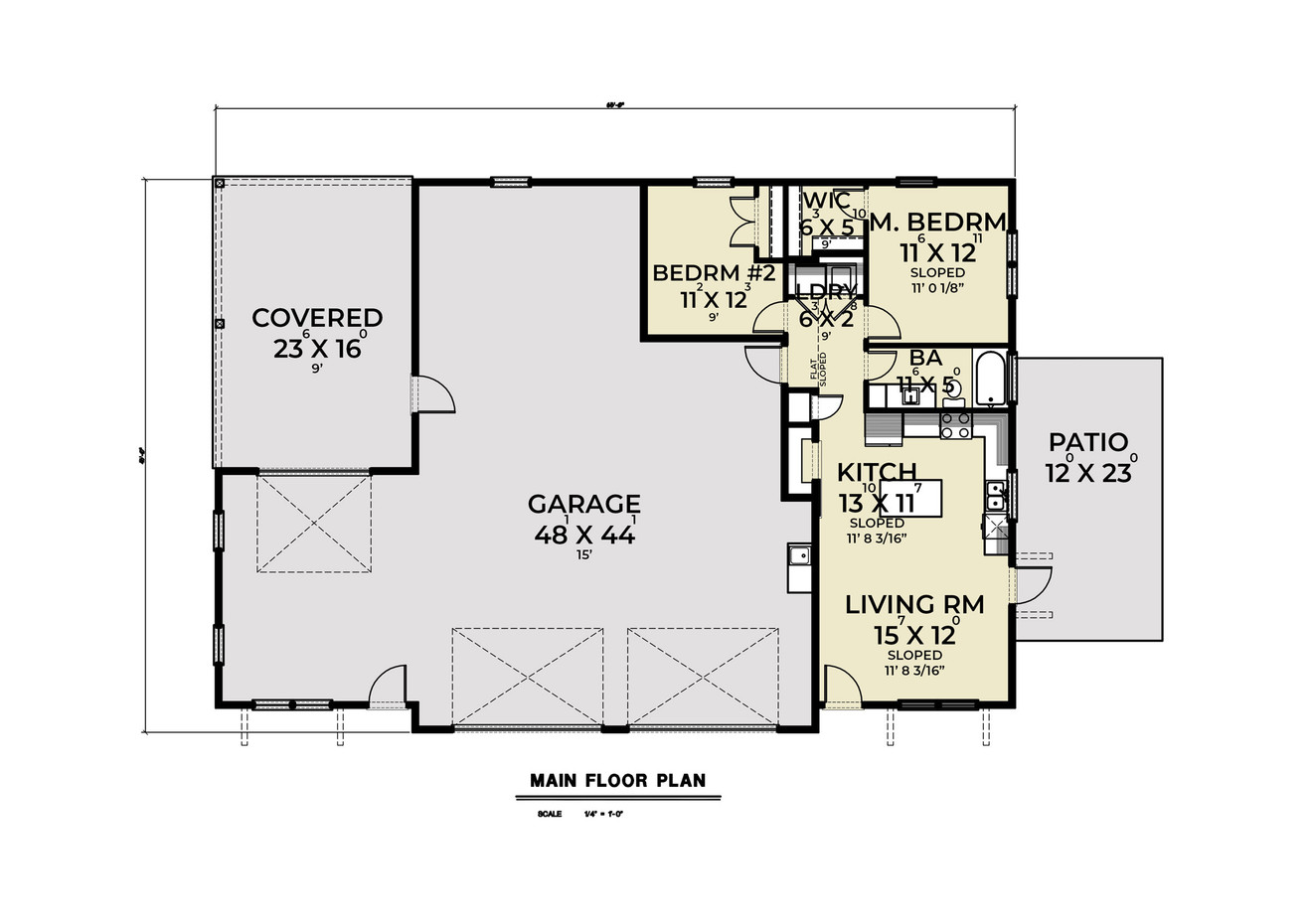 Farmhouse House Plan - 34410 - 1st Floor Plan