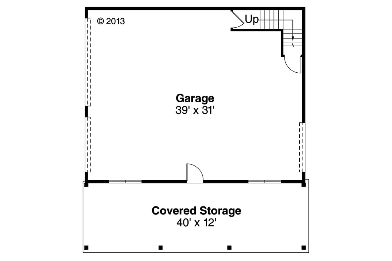 Craftsman House Plan - 34483 - 1st Floor Plan