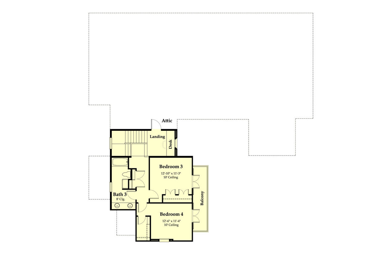 Secondary Image - European House Plan - 35092 - 2nd Floor Plan