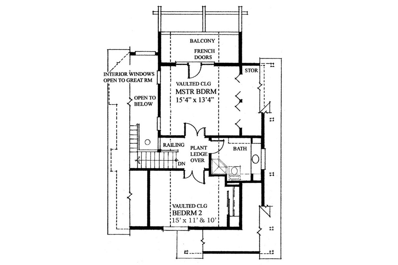 Secondary Image - Cottage House Plan - 35335 - 2nd Floor Plan
