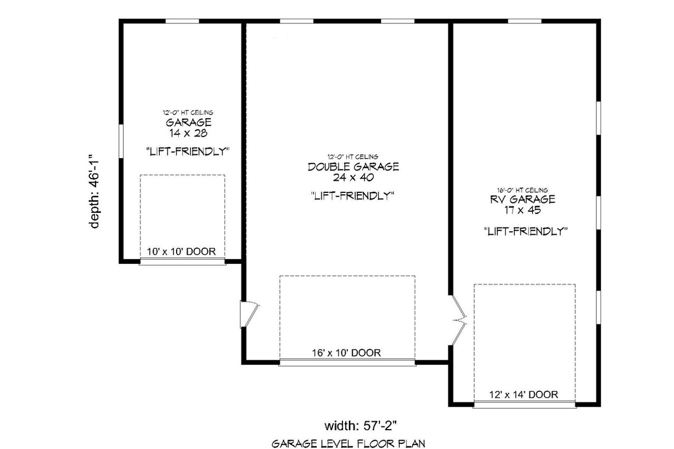 Traditional House Plan - 35493 - 1st Floor Plan
