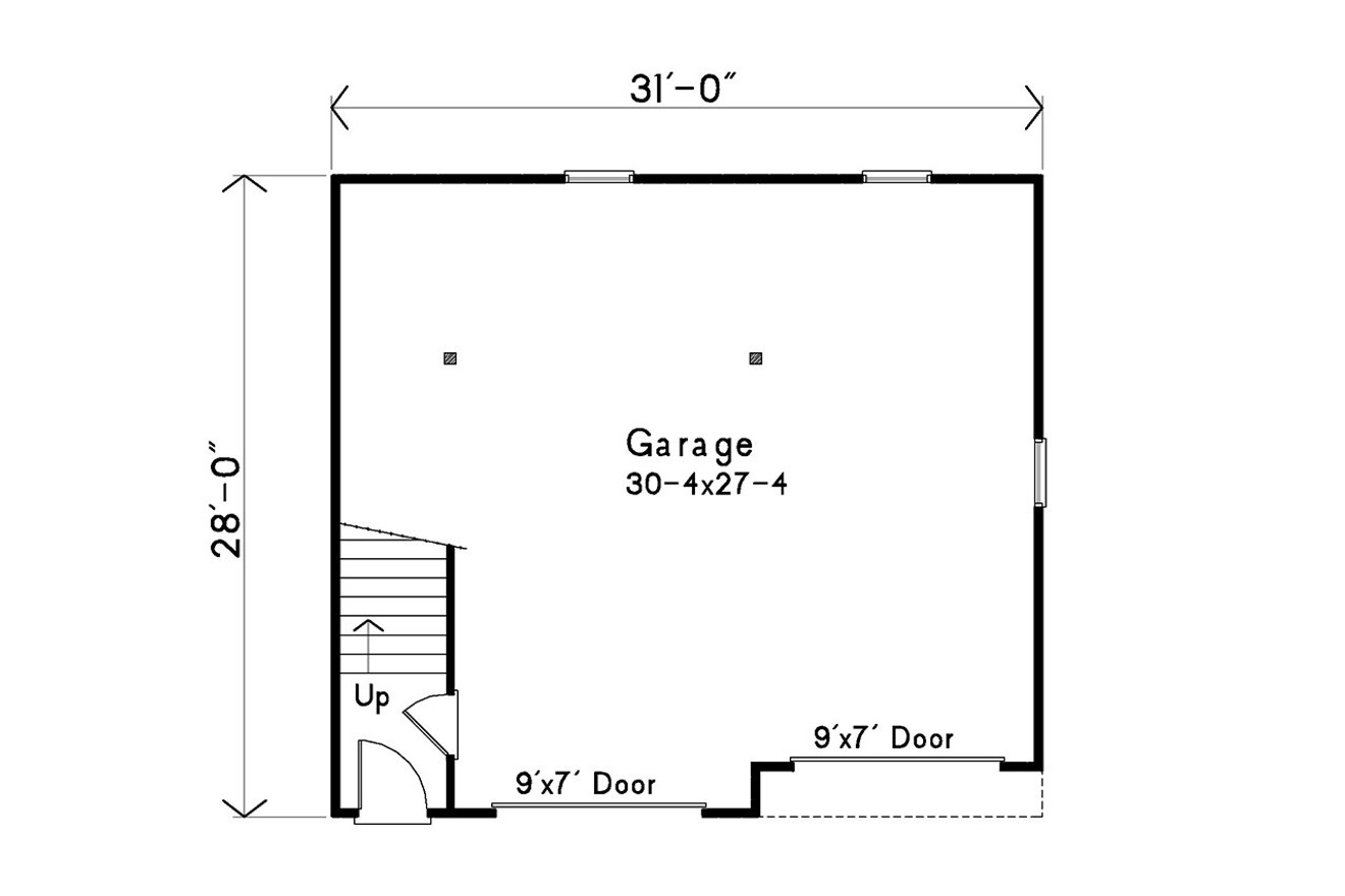 Traditional House Plan - 35700 - 1st Floor Plan