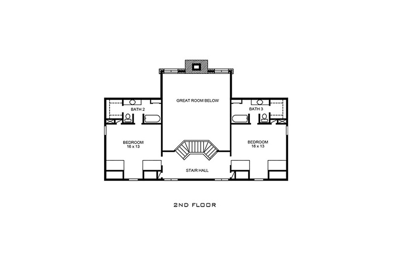 Secondary Image - Farmhouse House Plan - Maxwell 35702 - 2nd Floor Plan