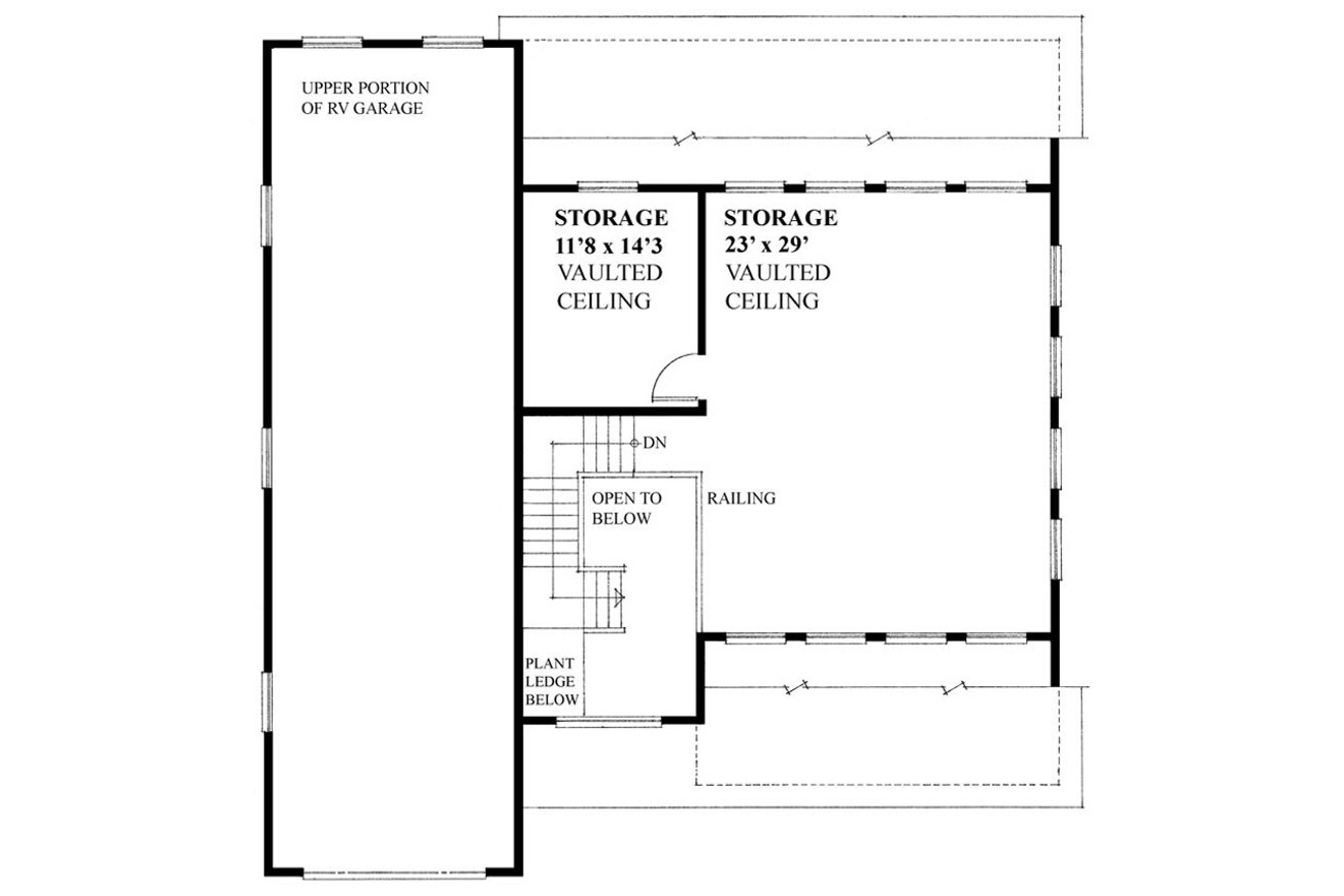 Secondary Image - Craftsman House Plan - 35828 - 2nd Floor Plan