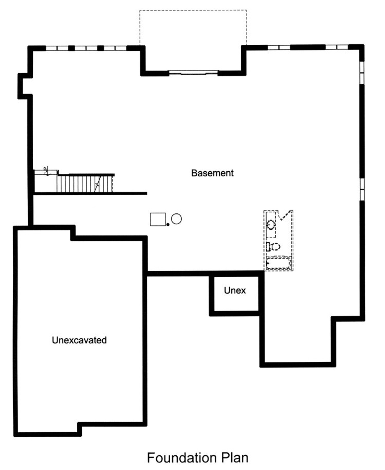 Secondary Image - Traditional House Plan - The Wyndham II 36350 - Basement Floor Plan