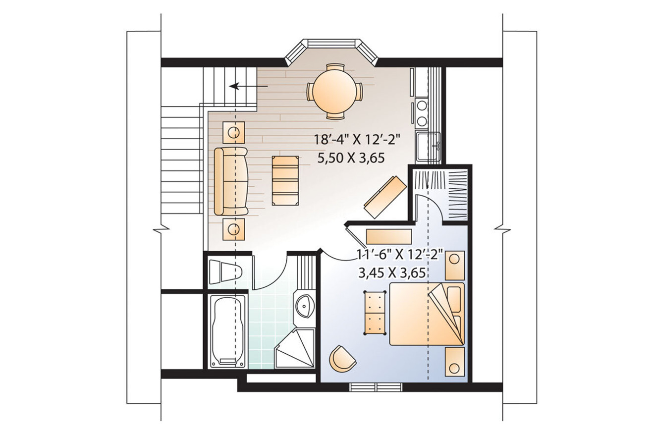 Secondary Image - Traditional House Plan - Double Solstice 36906 - 2nd Floor Plan