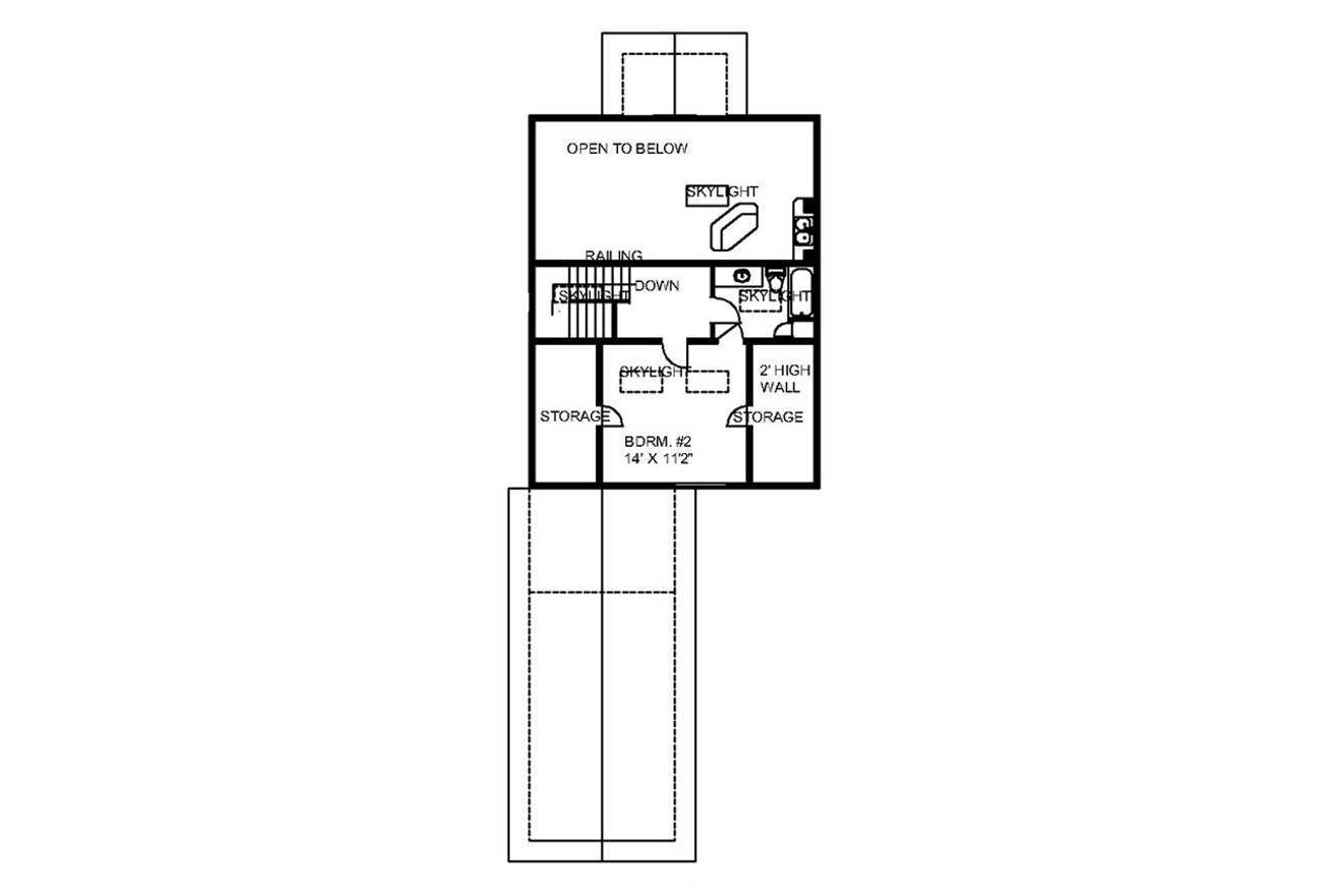 Secondary Image - Craftsman House Plan - 36940 - 2nd Floor Plan