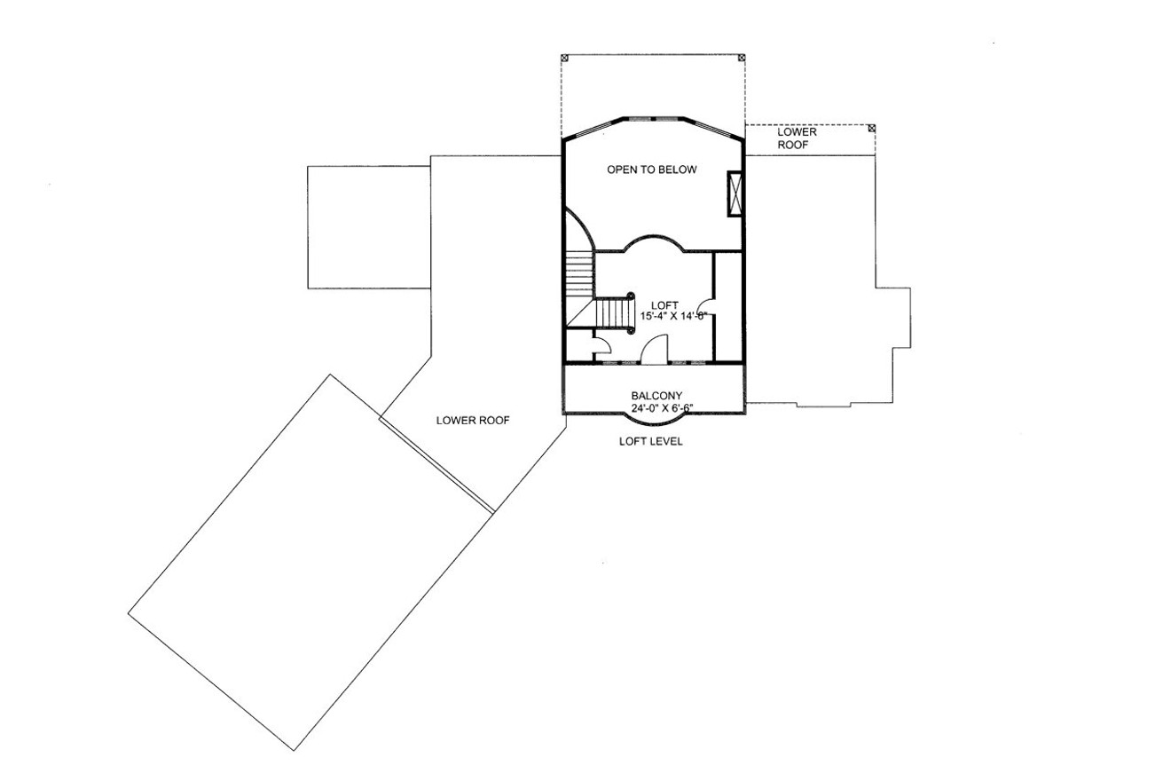 Lodge Style House Plan - 37678 - 2nd Floor Plan