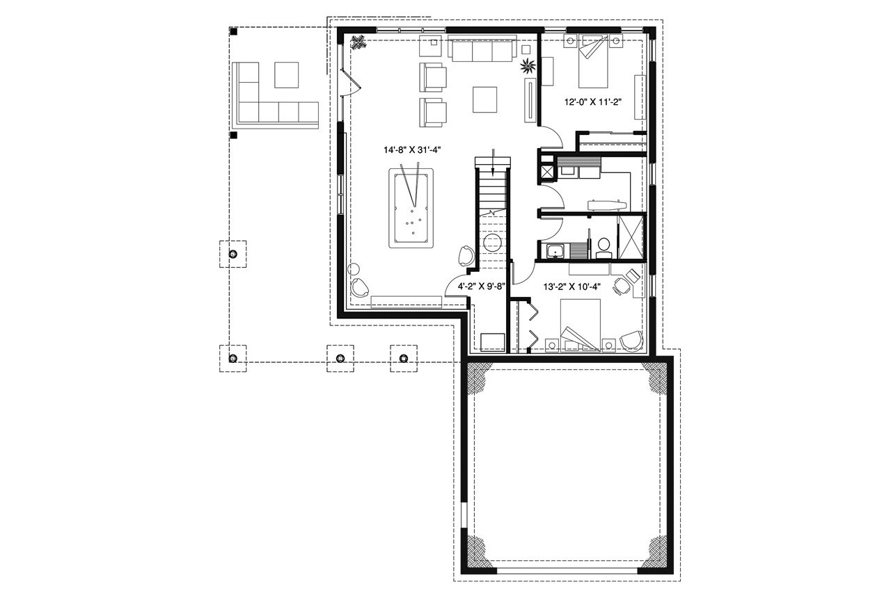Country House Plan - The Gallagher 3 37689 - 2nd Floor Plan