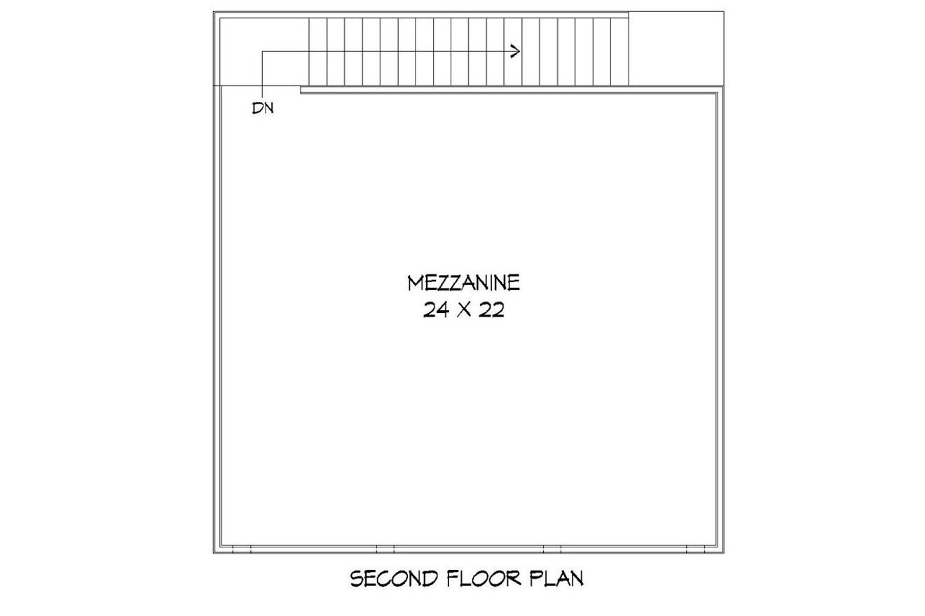 Secondary Image - Contemporary House Plan - 37985 - 2nd Floor Plan