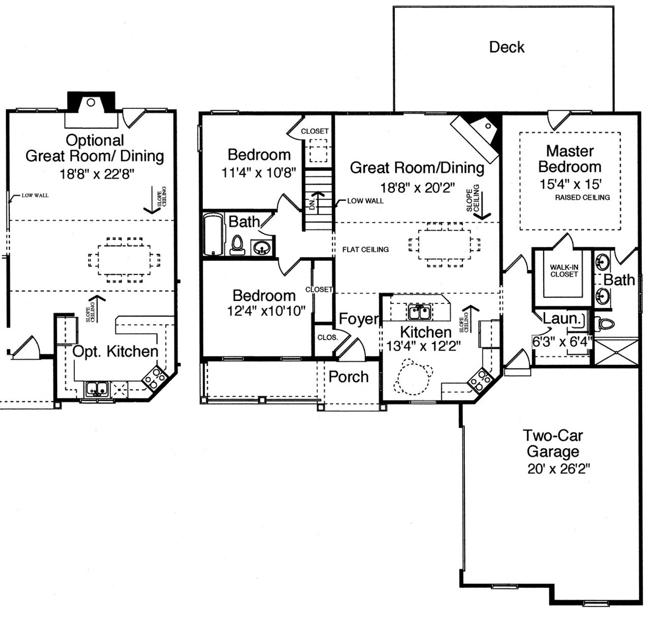 Cottage House Plan - Oakbrook IV 38086 - 1st Floor Plan
