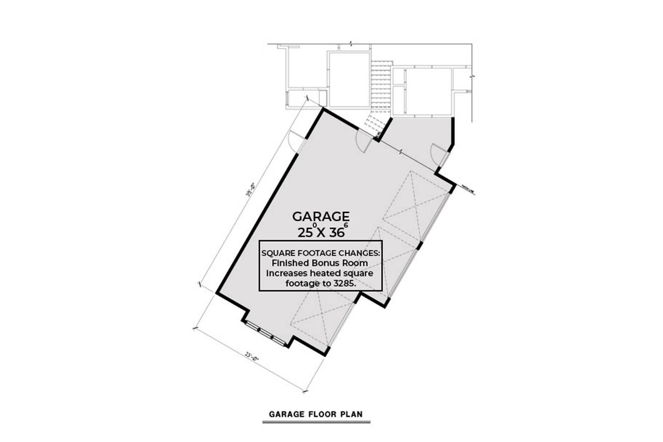Craftsman House Plan - 38160 - 1st Floor Plan