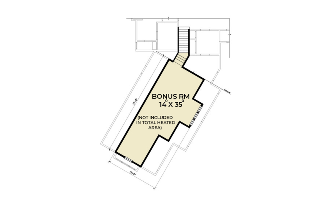 Secondary Image - Craftsman House Plan - 38160 - 2nd Floor Plan