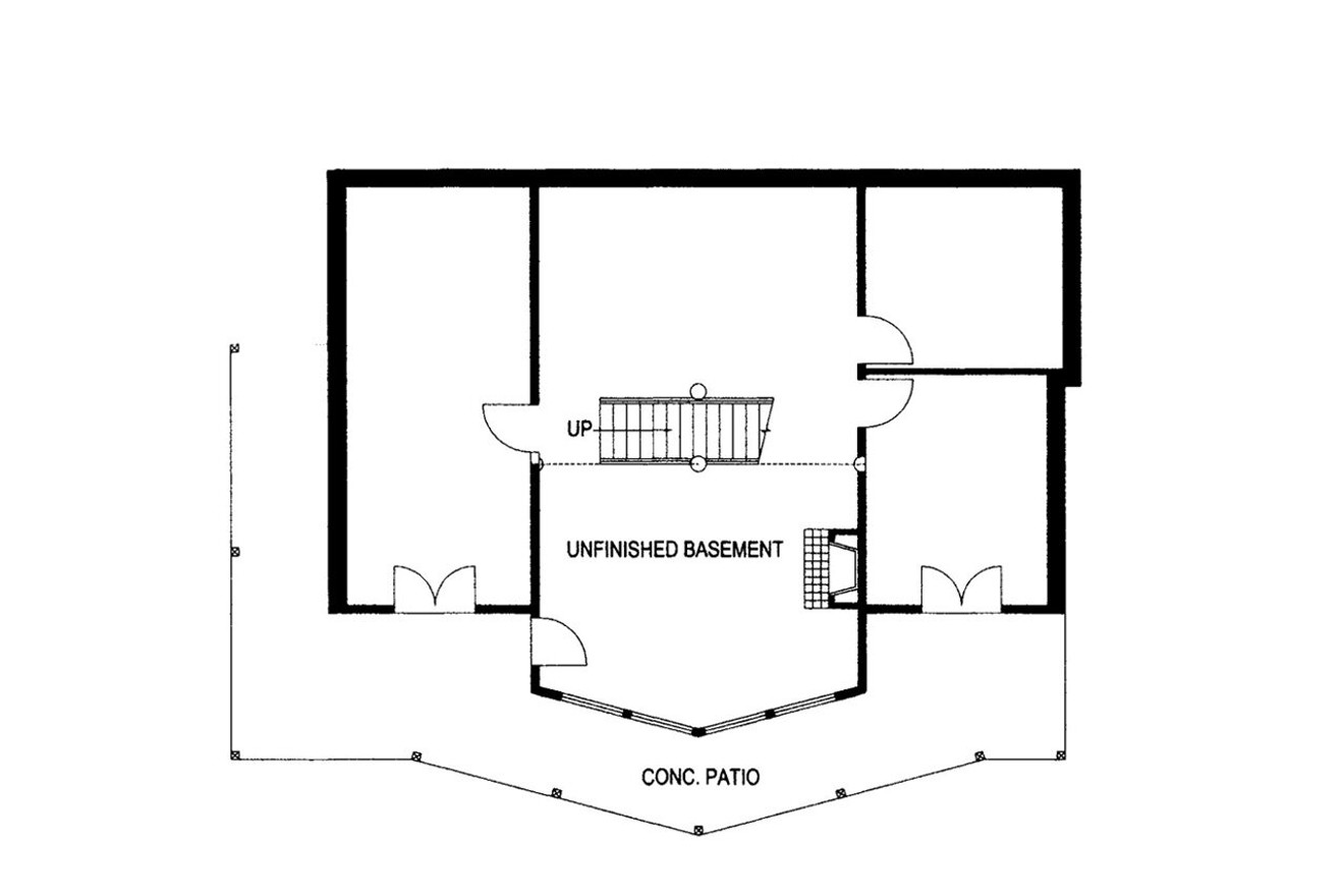 Country House Plan - 38266 - Basement Floor Plan