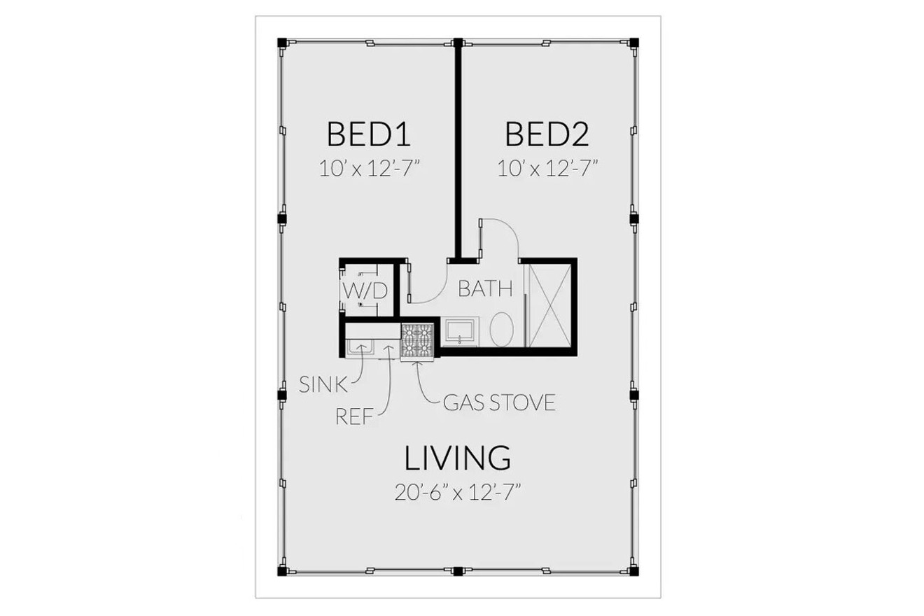 Contemporary House Plan - Mesquite 38272 - 1st Floor Plan