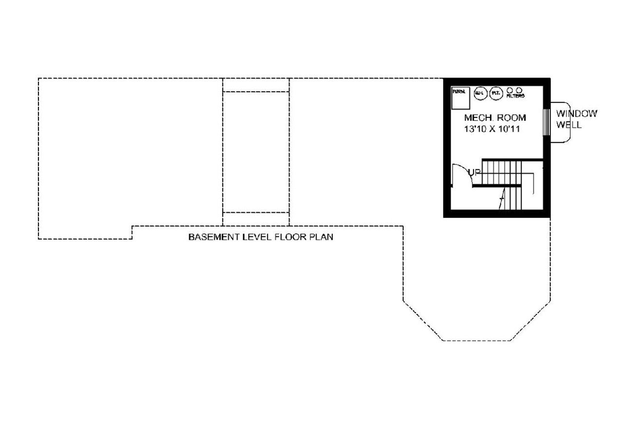 Cape Cod House Plan - 38535 - Basement Floor Plan
