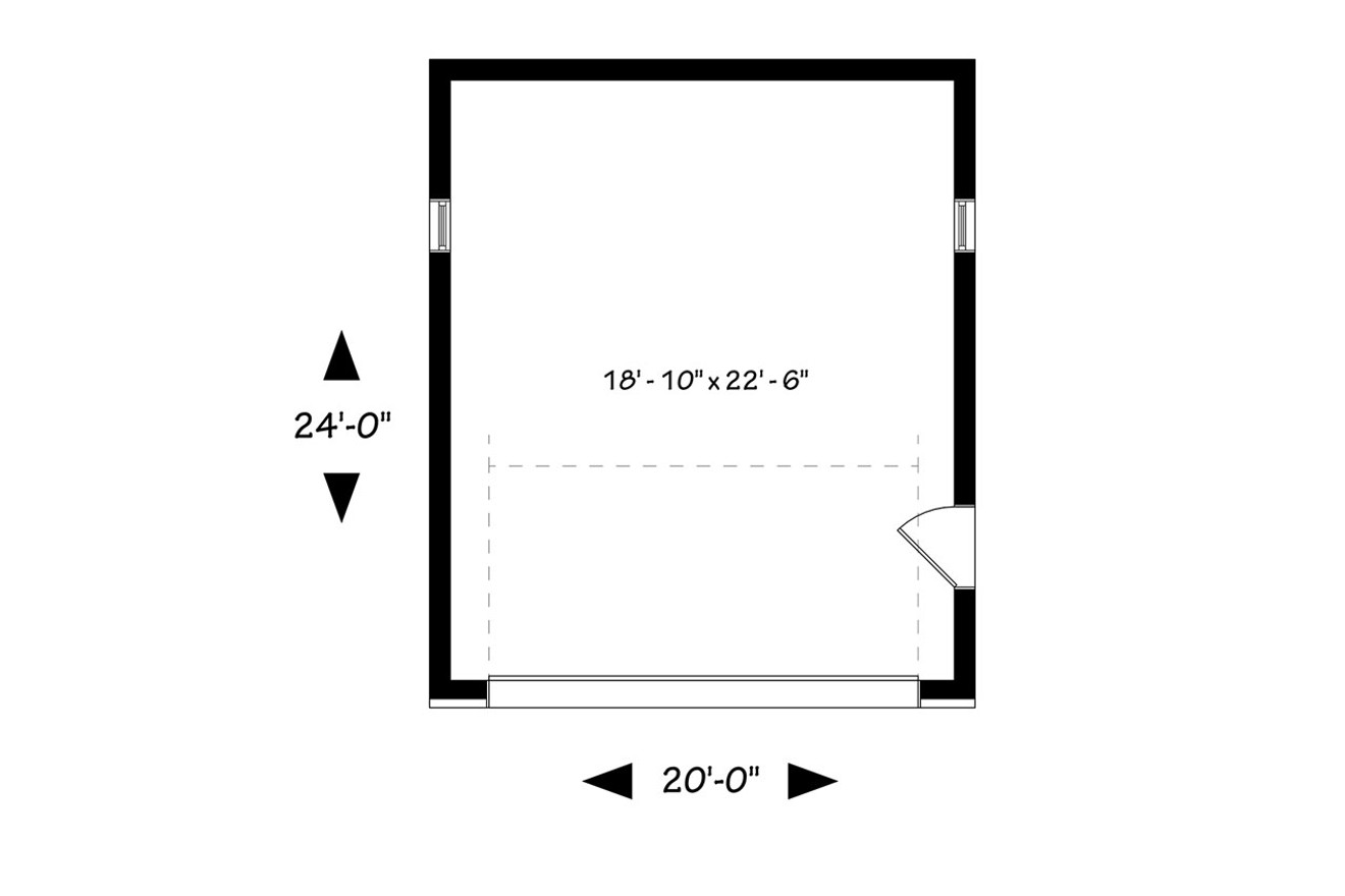 Modern House Plan - Urban Nature 3 38833 - 1st Floor Plan