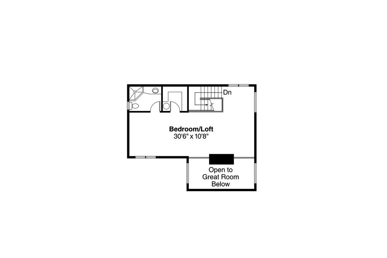 Secondary Image - Country House Plan - Lakeview 39003 - 2nd Floor Plan
