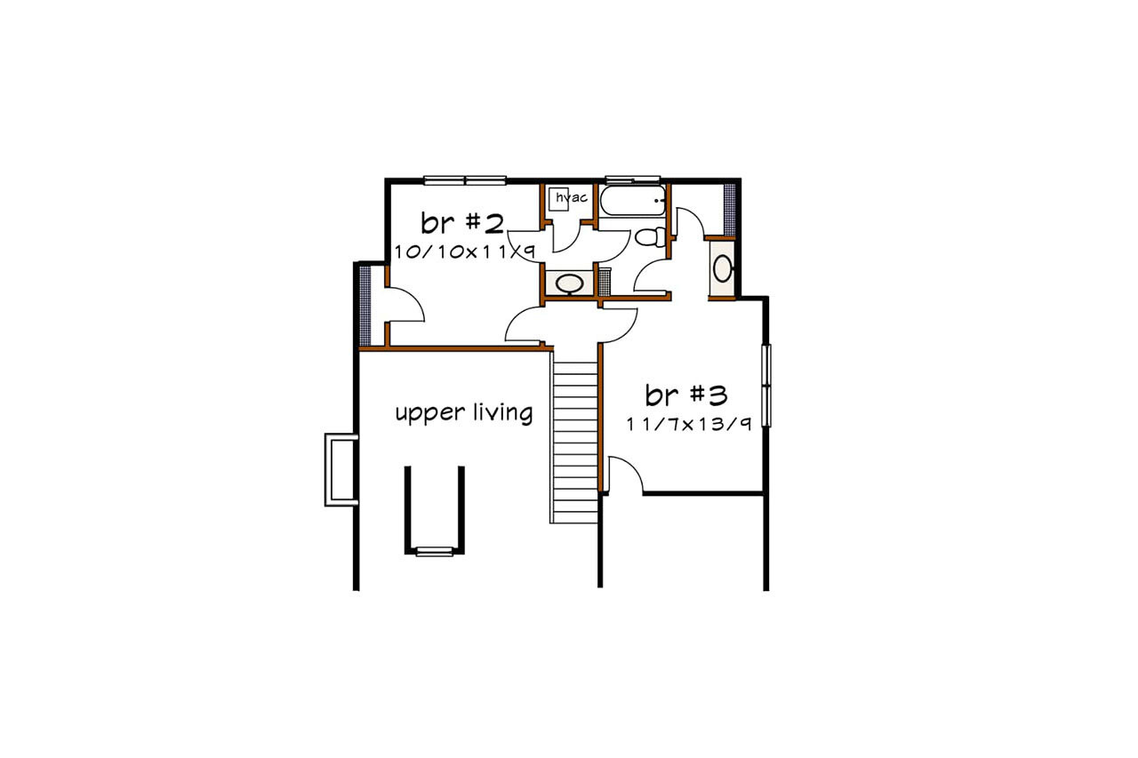 Cottage House Plan - 39143 - 2nd Floor Plan