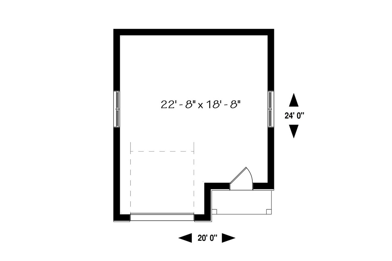 Modern House Plan - Passat 39195 - 1st Floor Plan