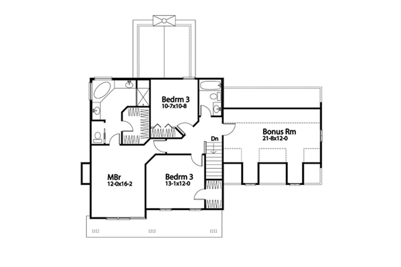 Secondary Image - Traditional House Plan - 39457 - 2nd Floor Plan
