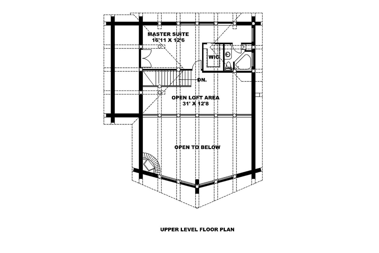 Secondary Image - A-Frame House Plan - 39750 - 2nd Floor Plan