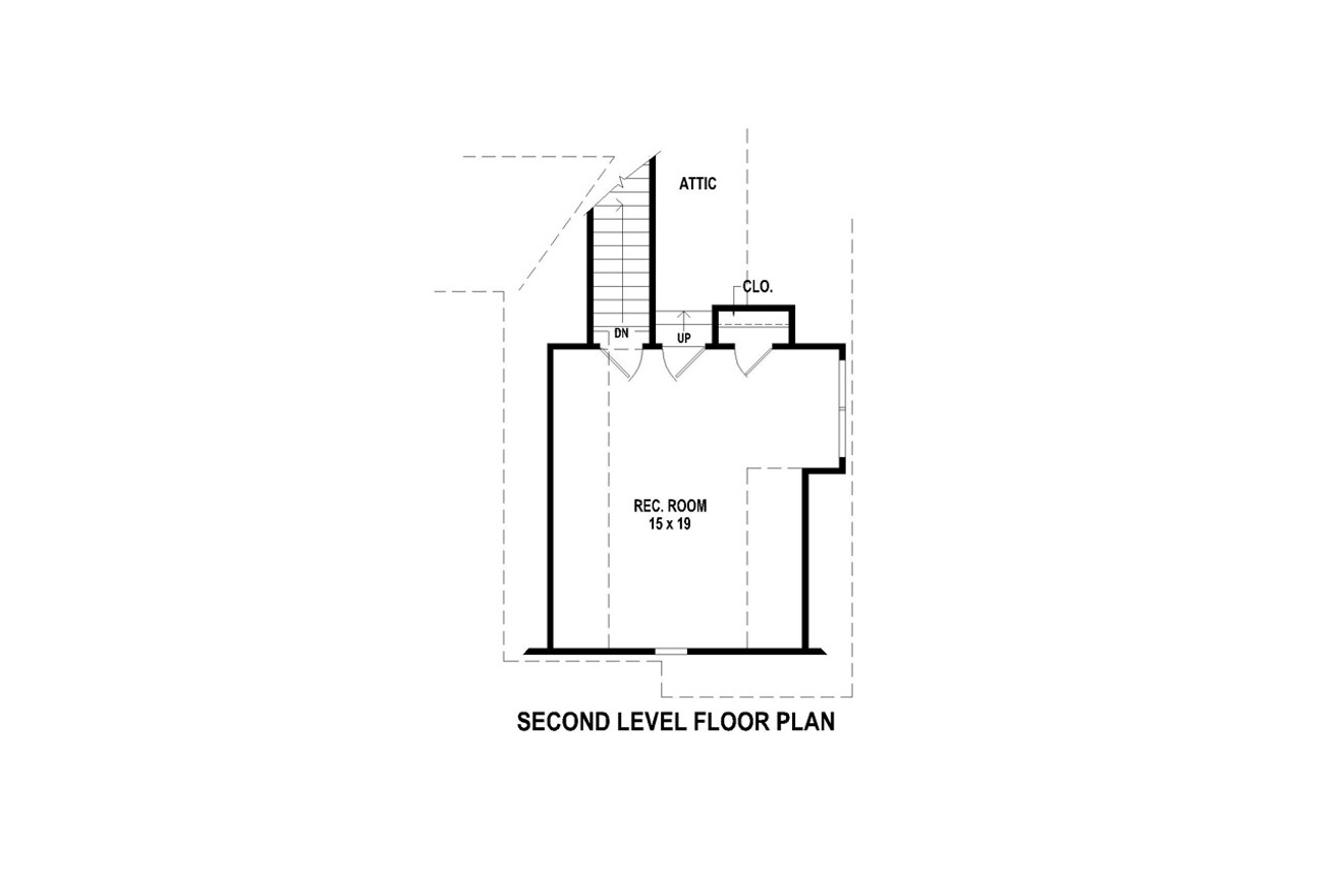 Secondary Image - European House Plan - 40001 - 2nd Floor Plan