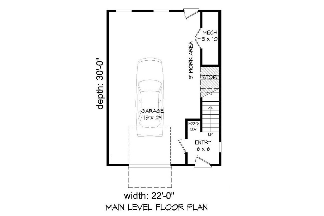 Contemporary House Plan - Shute Park 40081 - 1st Floor Plan
