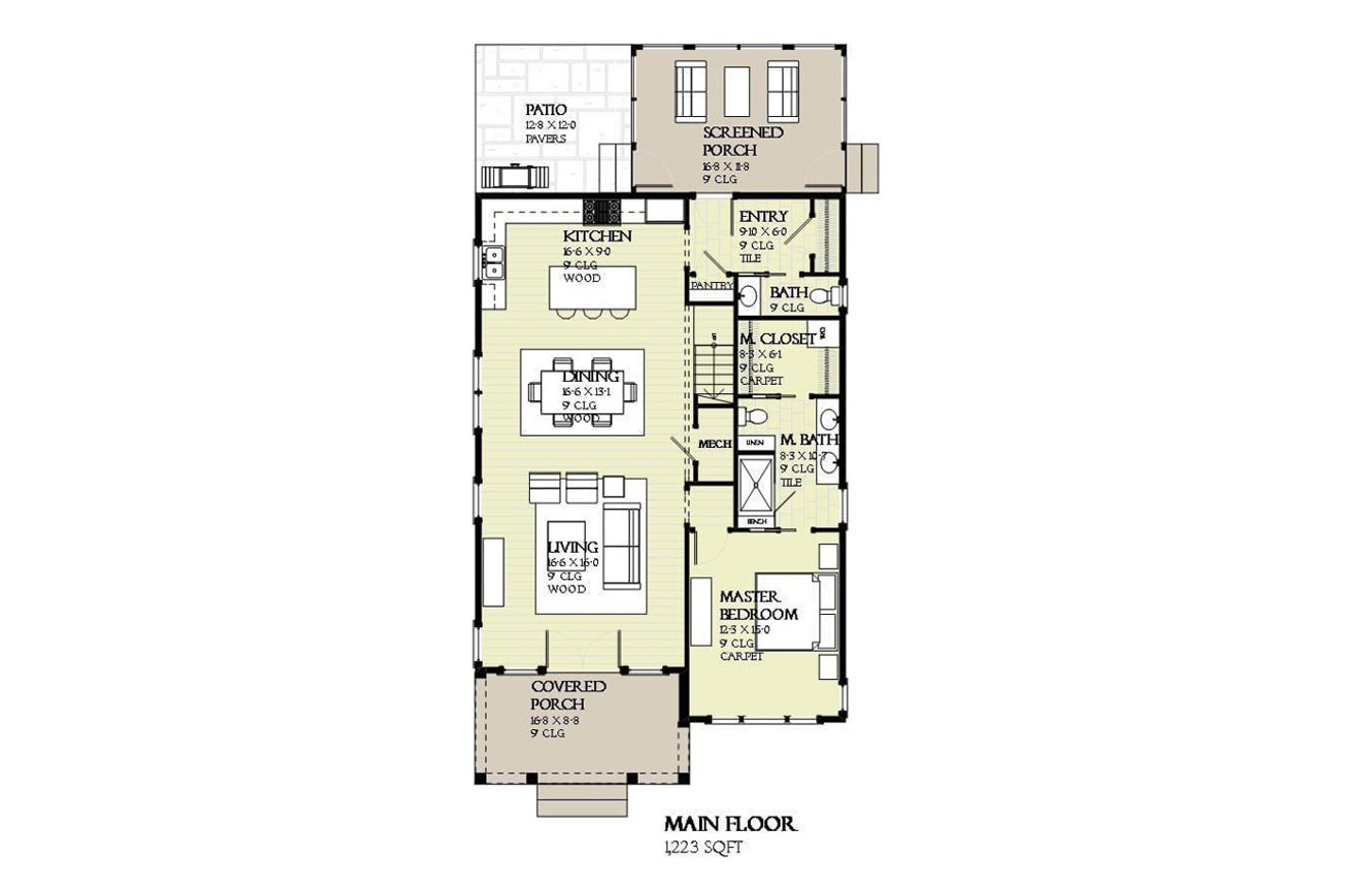 Cottage House Plan - Jubilation 40246 - 1st Floor Plan
