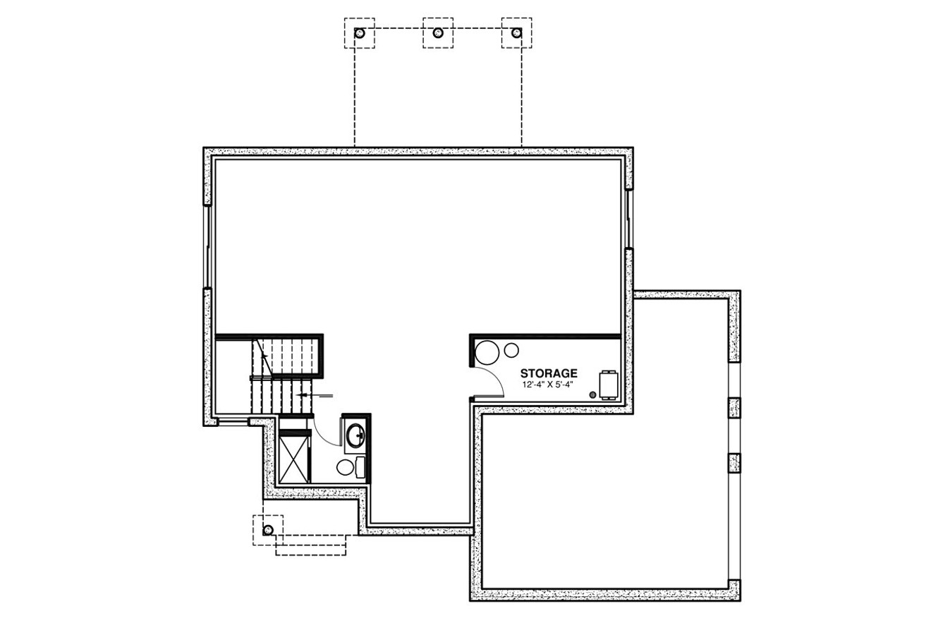 Modern House Plan - Sunny Haven 3 40533 - Basement Floor Plan