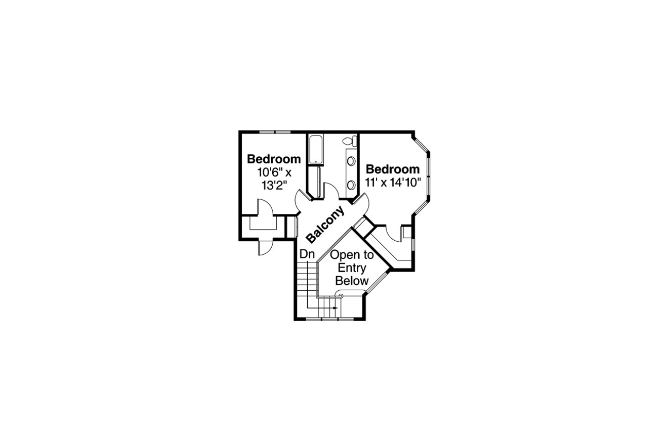 Secondary Image - Country House Plan - Hearthstone 40539 - 2nd Floor Plan