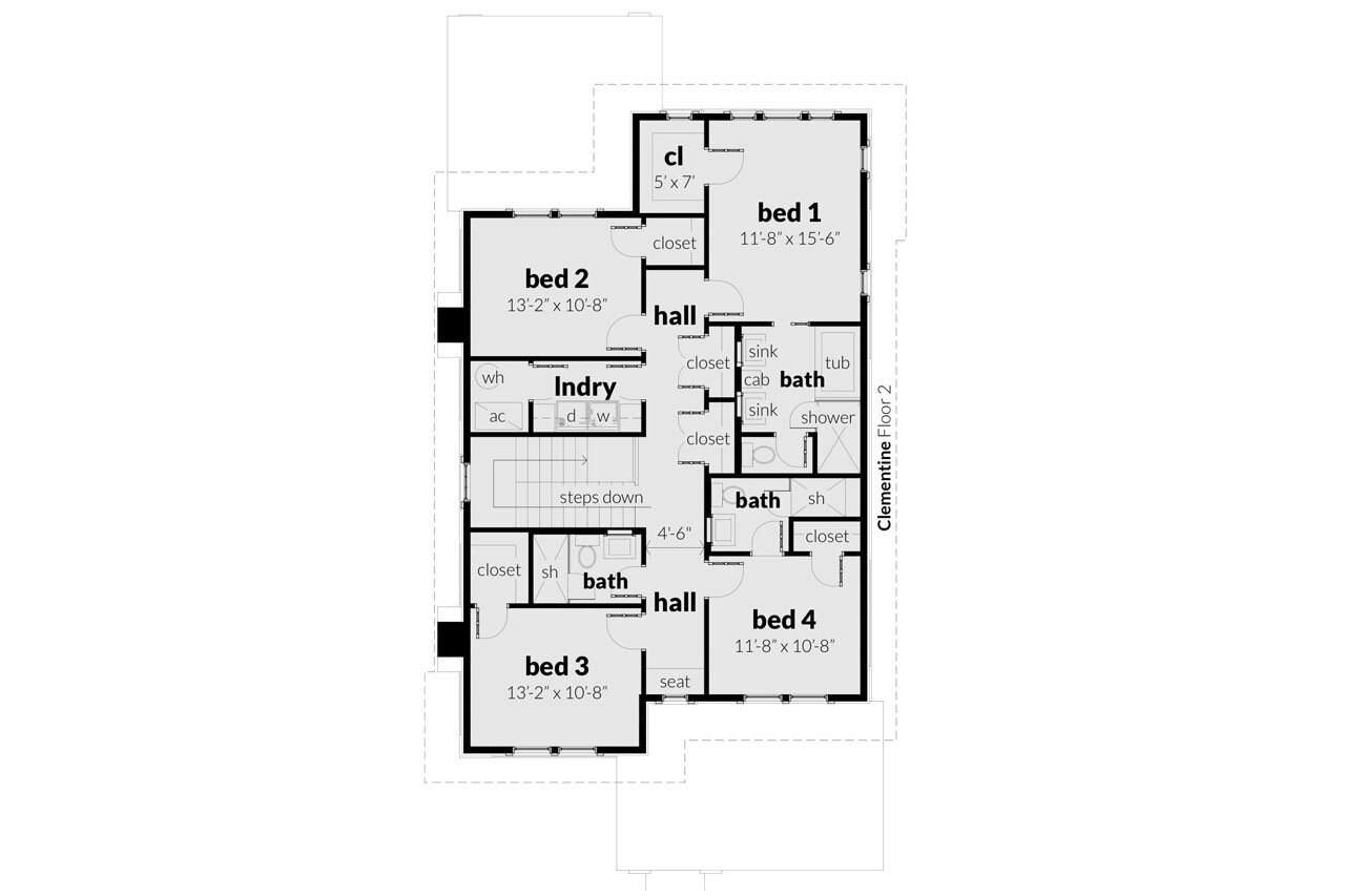 Farmhouse House Plan - Clementine 41021 - 2nd Floor Plan